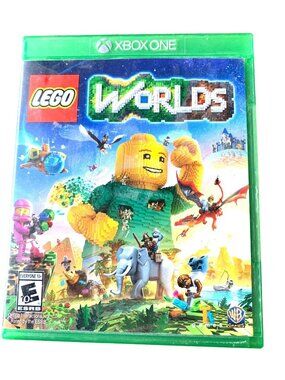 Lego Worlds Xbox One Microsoft Video Game Complete Case Fun Adventure Brick-Buil